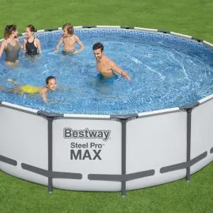 אזל בריכת אולטרה מקס עגולה 488X122 מ.פילטר 1500 +סולם +כיסוי מק"ט 5612Z בסטוואי