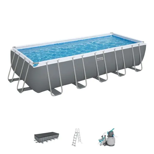 ⁦אזל בריכת אולטרה 640X274X132 דגם 2025 מקט 5612B כולל משאבת חול 1600 ,סולם ,כיסוי משווק מורשה מיבואן רשמי BESTWAY⁩ – תמונה ⁦4⁩