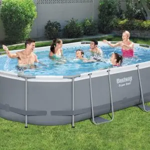 נגמרה במלאי בריכה אובלית אולטרה 488X305X107 כולל משאבת פילטר 800 וכיסוי מק"ט 56448 - יבואן רשמי בסטוואי