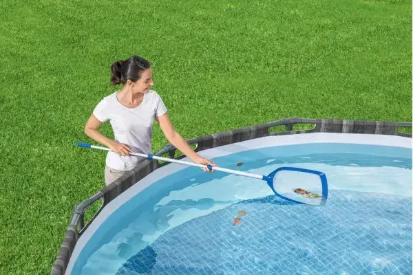 רשת עלים עם מוט טלסקופי 1.20 מטר